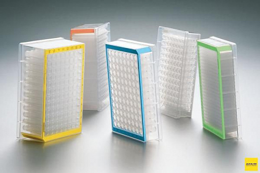 Планшет глубоколуночный, 96/500, DNA LoBind, белая рамка, 40 шт.