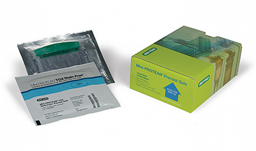 Гель полиакриламидный готовый Mini-Protean TGX Stain Free, 8,6 х 6,7 см, 12 лунок, 20 мкл, 8-16%