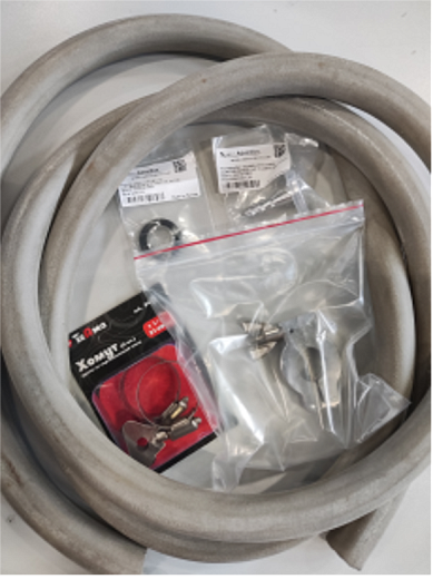 Комплект для подключения насосов к вакуумным шкафам (соединение: штуцер 8-10 мм-фланец DN16)