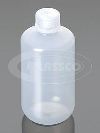 Бутыли для реагентов, 500 мл, ПП, полупрозрачные, узкогорл., нестерильные, автоклавир., крышка ПП непролив., 12 шт./уп., Glassco