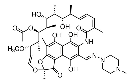 Рифампицин, LR, 97-102% / Rifampicin for Lab use 97-102%, 1 г, CDH,  Индия