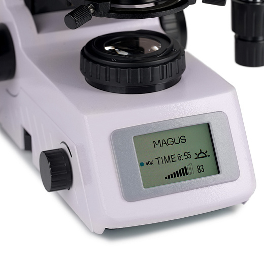 Микроскоп MAGUS Bio 260T, прямой, тринокуляр/бинокуляр, СП, ТП, ФК, Пол, планахромат 4×, 10×, 40×, 100×МИ Фото 14