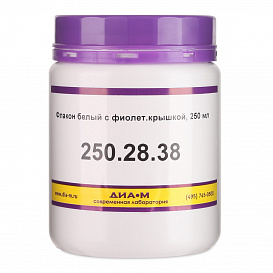 Банка 250 мл, крышка винтовая с контролем вскрытия, белый пластик