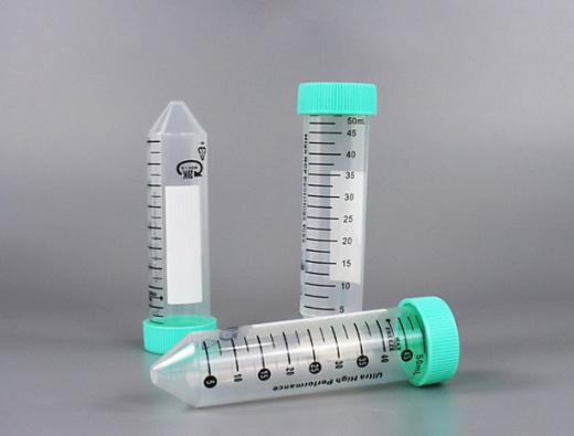 Пробирки 50 мл, ПП, резьбовые, с юбкой, с крышкой, стерильные, 10000g, 50 шт./уп., 500 шт./кор., Jet Biofil