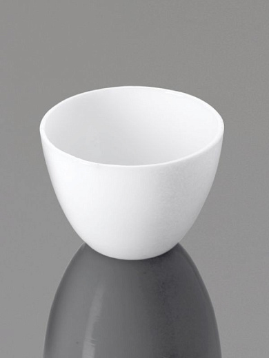 Тигель низкий, 100 мл, 76×46 мм, фарфор, c крышкой, 2 шт./уп., Glassco