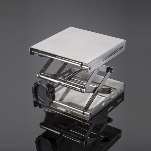 Столик подъемный, 120×140 мм, нержавеющая сталь, Glassco