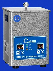 Ультразвуковая баня (мойка) 1,3 л, цифровая, нагрев до 65 °С, с крышкой, с корзиной, 35 кГц, арт. 6579